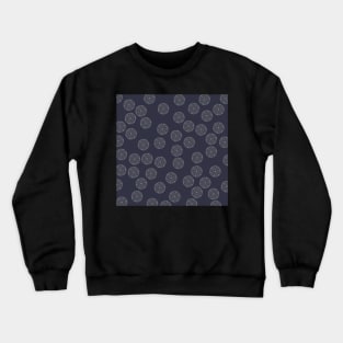 Mandala Pattern in Indigo Crewneck Sweatshirt
